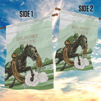 158th Anniversary Belmont Horse Racing Garden Flag Run for the Carnations