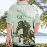 158th Anniversary Belmont Horse Racing Hawaiian Shirt Run for the Carnations