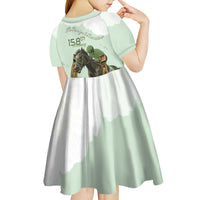 158th Anniversary Belmont Horse Racing Kid Short Sleeve Dress Run for the Carnations