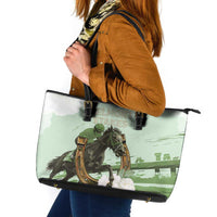 158th Anniversary Belmont Horse Racing Leather Tote Bag Run for the Carnations