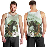 158th Anniversary Belmont Horse Racing Men Tank Top Run for the Carnations