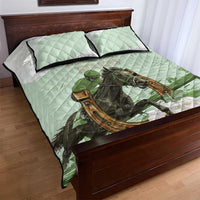 158th Anniversary Belmont Horse Racing Quilt Bed Set Run for the Carnations