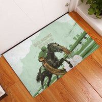 158th Anniversary Belmont Horse Racing Rubber Doormat Run for the Carnations