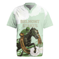 158th Anniversary Belmont Horse Racing Rugby Jersey Run for the Carnations