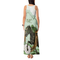 158th Anniversary Belmont Horse Racing Tank Maxi Dress Run for the Carnations
