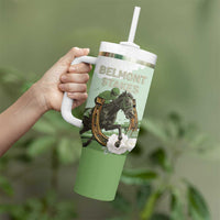 158th Anniversary Belmont Horse Racing Tumbler With Handle Run for the Carnations