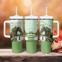 158th Anniversary Belmont Horse Racing Tumbler With Handle Run for the Carnations