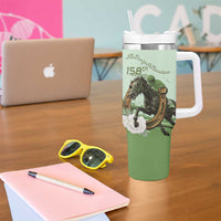 158th Anniversary Belmont Horse Racing Tumbler With Handle Run for the Carnations