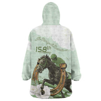 158th Anniversary Belmont Horse Racing Wearable Blanket Hoodie Run for the Carnations