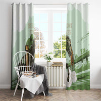 158th Anniversary Belmont Horse Racing Window Curtain Run for the Carnations