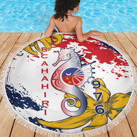 Ra Hachiri 976 Beach Blanket Mayotte Map With Ylang Ylang