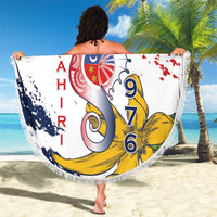 Ra Hachiri 976 Beach Blanket Mayotte Map With Ylang Ylang
