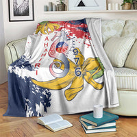 Ra Hachiri 976 Blanket Mayotte Map With Ylang Ylang