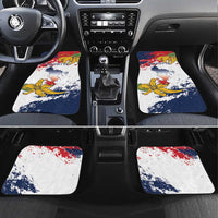 Ra Hachiri 976 Car Mats Mayotte Map With Ylang Ylang
