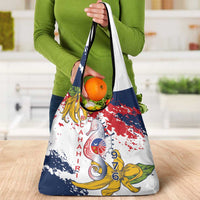 Ra Hachiri 976 Grocery Bag Mayotte Map With Ylang Ylang