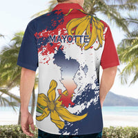 Ra Hachiri 976 Hawaiian Shirt Mayotte Map With Ylang Ylang
