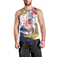 Ra Hachiri 976 Men Tank Top Mayotte Map With Ylang Ylang