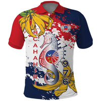 Ra Hachiri 976 Polo Shirt Mayotte Map With Ylang Ylang