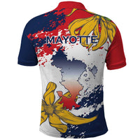 Ra Hachiri 976 Polo Shirt Mayotte Map With Ylang Ylang