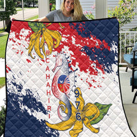 Ra Hachiri 976 Quilt Mayotte Map With Ylang Ylang