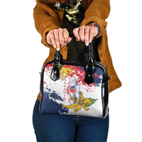 Ra Hachiri 976 Shoulder Handbag Mayotte Map With Ylang Ylang