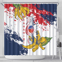 Ra Hachiri 976 Shower Curtain Mayotte Map With Ylang Ylang