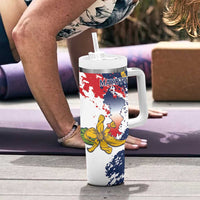 Ra Hachiri 976 Tumbler With Handle Mayotte Map With Ylang Ylang