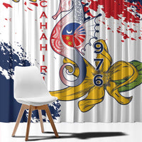 Ra Hachiri 976 Window Curtain Mayotte Map With Ylang Ylang