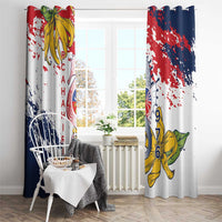 Ra Hachiri 976 Window Curtain Mayotte Map With Ylang Ylang