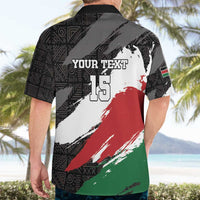 Custom Kenya Rugby Sevens Hawaiian Shirt African Pattern - Grunge Style - Wonder Print Shop