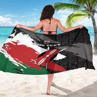 Custom Kenya Rugby Sevens Sarong African Pattern - Grunge Style - Wonder Print Shop