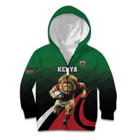 Kenya Rugby Custom Kid Hoodie Go Simbas - Wonder Print Shop