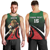 Kenya Rugby Custom Men Tank Top Go Simbas - Wonder Print Shop
