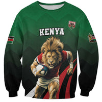 Kenya Rugby Custom Sweatshirt Go Simbas - Wonder Print Shop