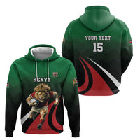 Kenya Rugby Custom Zip Hoodie Go Simbas - Wonder Print Shop