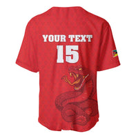 Custom Mozambique Football Baseball Jersey Come On Os Mambas - Wonder Print Shop