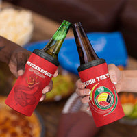 Custom Mozambique Football 4 in 1 Can Cooler Tumbler Come On Os Mambas - Wonder Print Shop