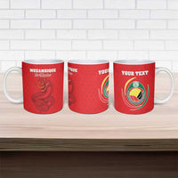 Custom Mozambique Football Ceramic Mug Come On Os Mambas - Wonder Print Shop
