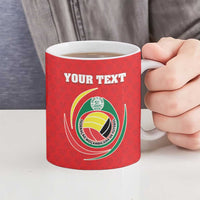 Custom Mozambique Football Ceramic Mug Come On Os Mambas - Wonder Print Shop