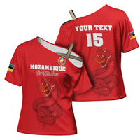 Custom Mozambique Football Cross Shoulder Shirt Come On Os Mambas - Wonder Print Shop