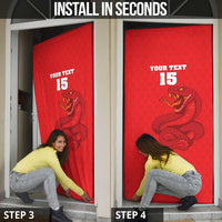 Custom Mozambique Football Door Cover Come On Os Mambas - Wonder Print Shop