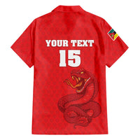 Custom Mozambique Football Family Matching Mermaid Dress and Hawaiian Shirt Come On Os Mambas - Wonder Print Shop