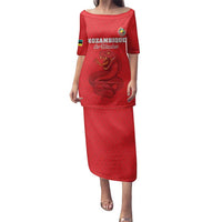 Custom Mozambique Football Family Matching Puletasi and Hawaiian Shirt Come On Os Mambas - Wonder Print Shop