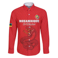 Custom Mozambique Football Family Matching Short Sleeve Bodycon Dress and Hawaiian Shirt Come On Os Mambas - Wonder Print Shop