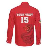 Custom Mozambique Football Family Matching Short Sleeve Bodycon Dress and Hawaiian Shirt Come On Os Mambas - Wonder Print Shop