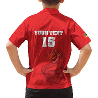 Custom Mozambique Football Family Matching Tank Maxi Dress and Hawaiian Shirt Come On Os Mambas - Wonder Print Shop