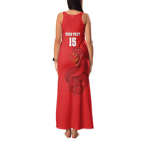 Custom Mozambique Football Family Matching Tank Maxi Dress and Hawaiian Shirt Come On Os Mambas - Wonder Print Shop
