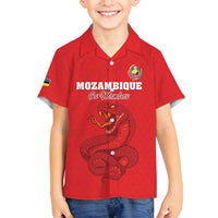 Custom Mozambique Football Family Matching Tank Maxi Dress and Hawaiian Shirt Come On Os Mambas - Wonder Print Shop