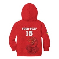 Custom Mozambique Football Kid Hoodie Come On Os Mambas - Wonder Print Shop