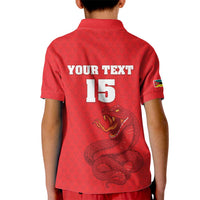Custom Mozambique Football Kid Polo Shirt Come On Os Mambas - Wonder Print Shop